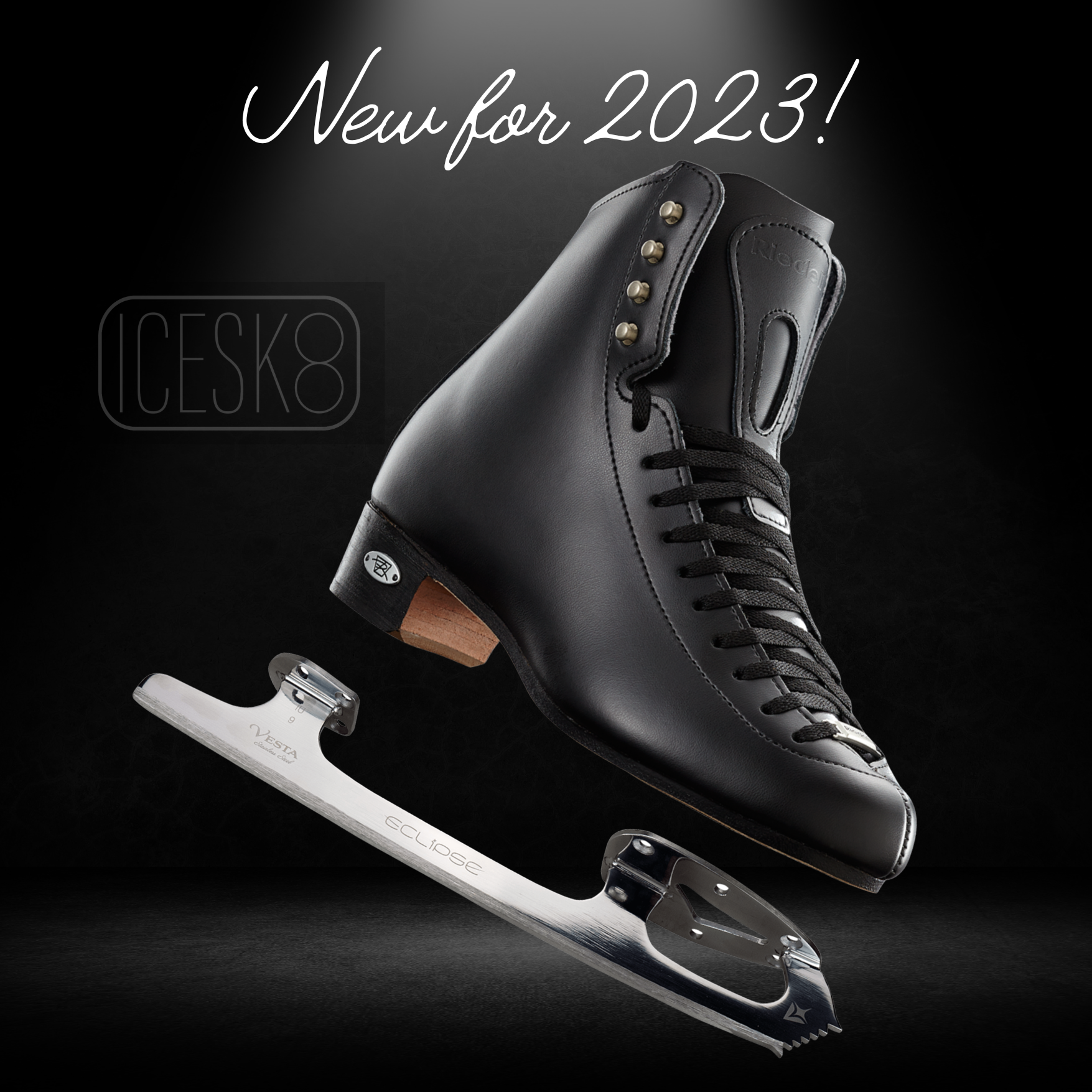 Riedell top Stride Figure Skates with Capri blade