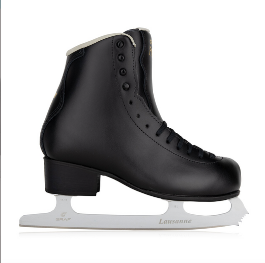 Graf Prestige Black Figure Skate Boots With Lausanne