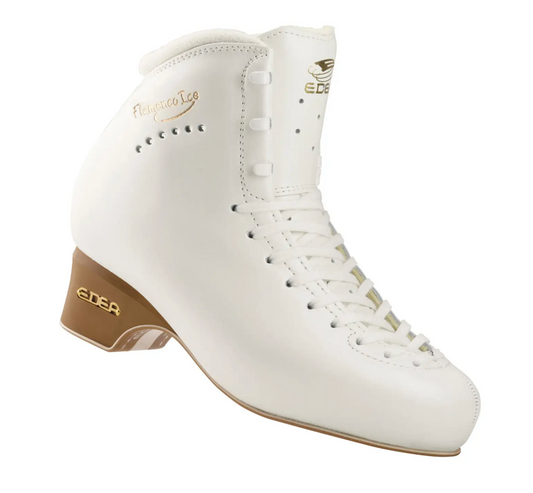 Edea White Flamenco Ice Dance Figure Skating Boots