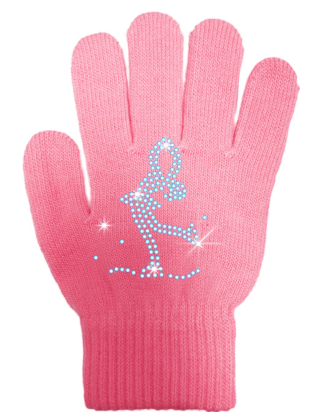 Chloe Noel Ice Skating Gloves - GV22/Mini Lay-Back Skater Crystals